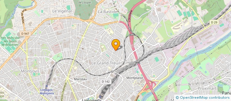 localisation de l'entreprise MADAME BLANDINE BILLIOTEL à LIMOGES