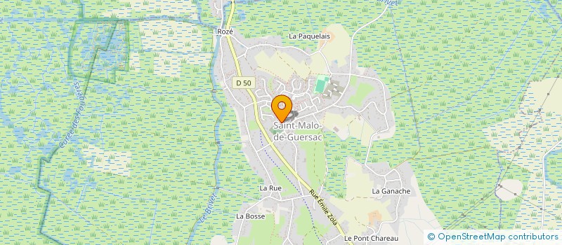 localisation de l'entreprise MADAME BLANDINE BIOTEAU  SAINT-MALO-DE-GUERSAC