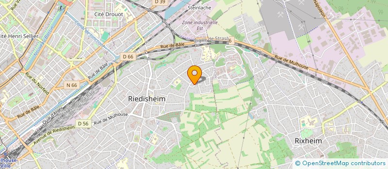 localisation de l'entreprise MADAME BLANDINE BOEGLIN à RIEDISHEIM