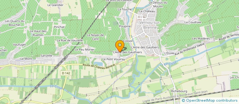 localisation de l'entreprise MADAME BLANDINE BOSSARD  VERNOU-SUR-BRENNE