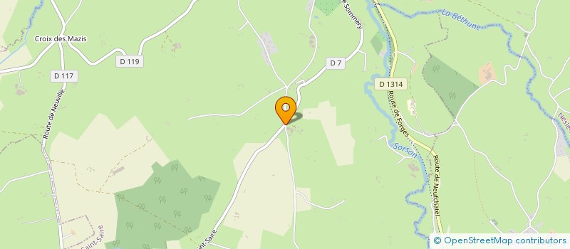 localisation de l'entreprise MADAME BLANDINE BOSSY  SAINT-SAIRE