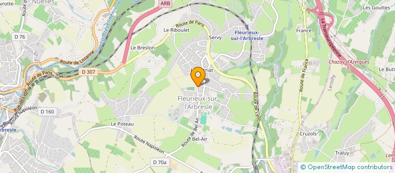 localisation de l'entreprise MADAME BLANDINE BOTTERO  FLEURIEUX SUR L'ARBRESLE