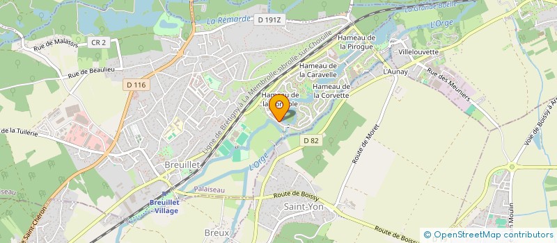 localisation de l'entreprise MADAME BLANDINE BOURDIER  BREUILLET