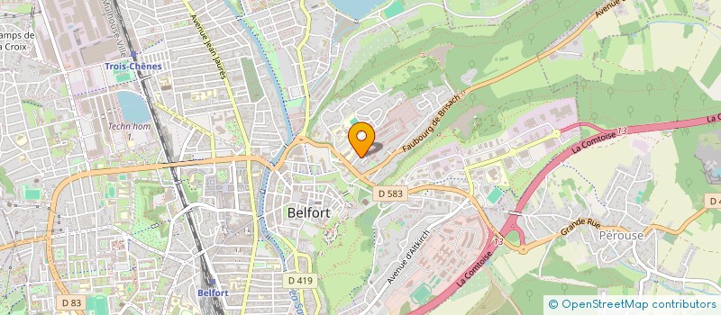localisation de l'entreprise MADAME BLANDINE BRINGARD  BELFORT