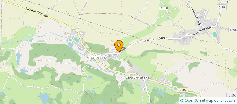 localisation de l'entreprise MADAME BLANDINE BROCHUD  CHATONNAY