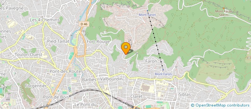 localisation de l'entreprise MADAME BLANDINE BUVRY  TOULON