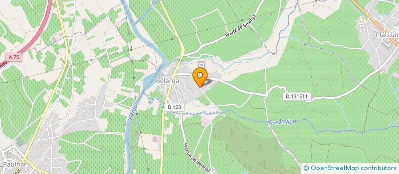 localisation de l'entreprise MADAME BLANDINE CANO  BELARGA