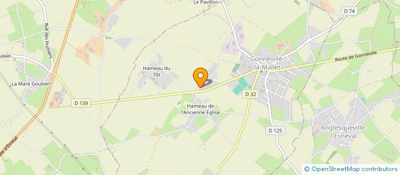 localisation de l'entreprise MADAME BLANDINE CANTEREL  GONNEVILLE-LA-MALLET