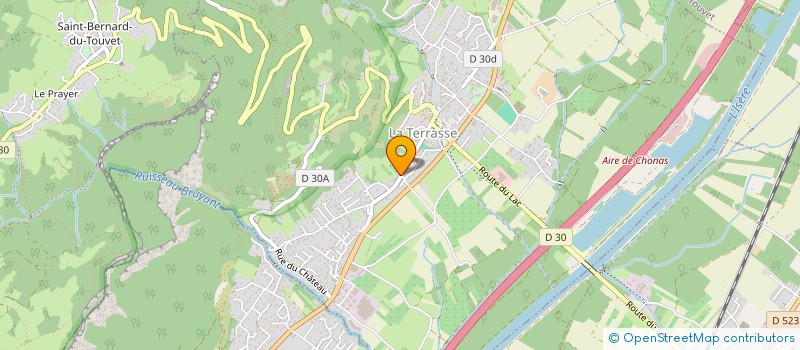 localisation de l'entreprise MADAME BLANDINE CARLIER  LA TERRASSE