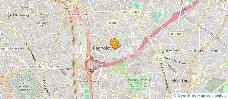 localisation de l'entreprise MADAME BLANDINE CATTANI à BAGNOLET