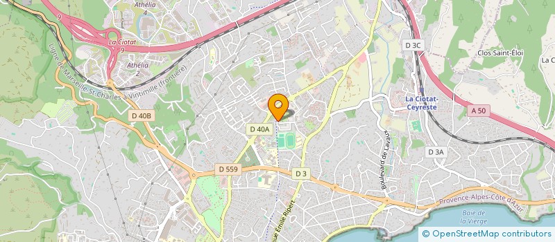 localisation de l'entreprise MADAME BLANDINE CAZALET à LA CIOTAT
