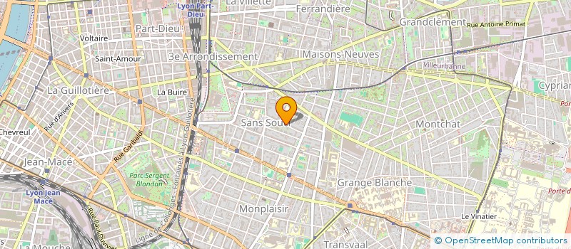 localisation de l'entreprise MADAME BLANDINE CHALVIN PIDAULT  LYON