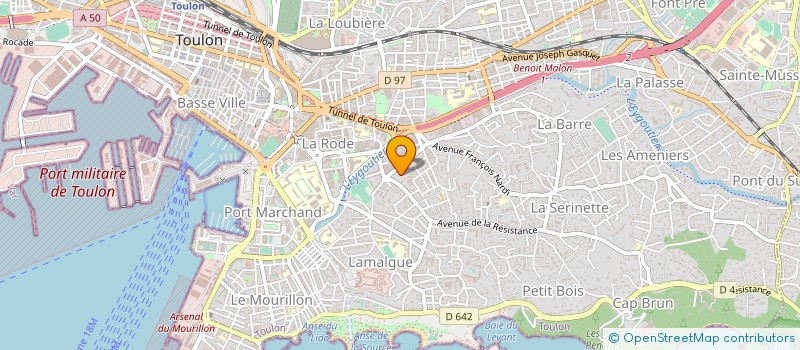 localisation de l'entreprise MADAME BLANDINE CHARANDON  TOULON