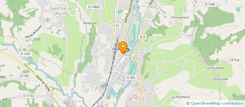 localisation de l'entreprise MADAME BLANDINE CHASSAGNE  OBJAT