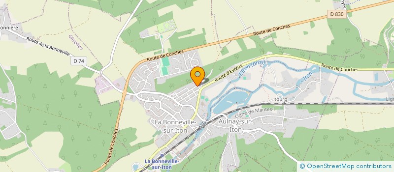 localisation de l'entreprise MADAME BLANDINE CONFAIS  LA BONNEVILLE-SUR-ITON