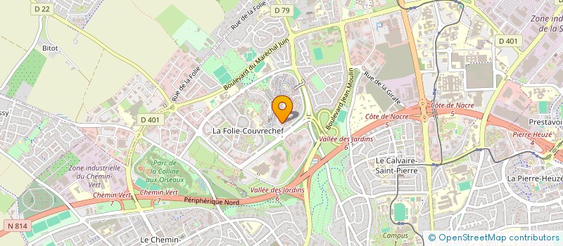 localisation de l'entreprise MADAME BLANDINE COURTOIS à CAEN