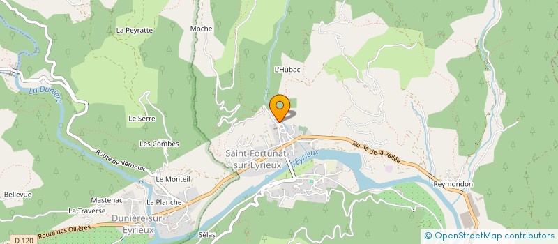 localisation de l'entreprise MADAME BLANDINE CRUMIERE  LES OLLIERES-SUR-EYRIEUX