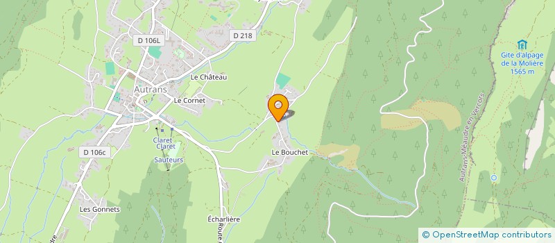 localisation de l'entreprise MADAME BLANDINE DAMIEUX-VERDEAU à AUTRANS-MEAUDRE EN VERCORS