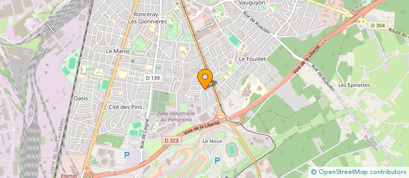 localisation de l'entreprise MADAME BLANDINE DANGREMONT à LE MANS