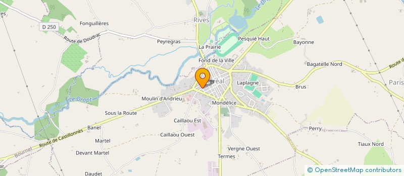 localisation de l'entreprise MADAME BLANDINE DAURIOS-CLERC à VILLEREAL