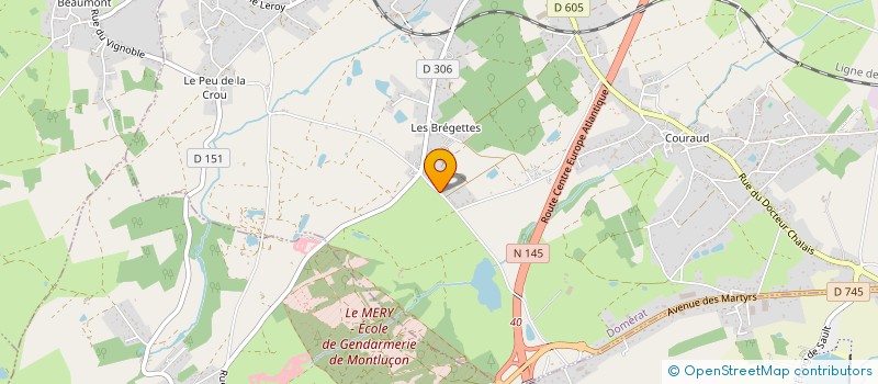 localisation de l'entreprise MADAME BLANDINE DAVENTURE à DOMERAT