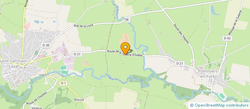 localisation de l'entreprise MADAME BLANDINE DE CARNE  POMMIERS-EN-FOREZ