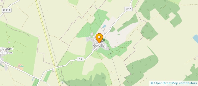 localisation de l'entreprise MADAME BLANDINE DEFFERARD  COYVILLER