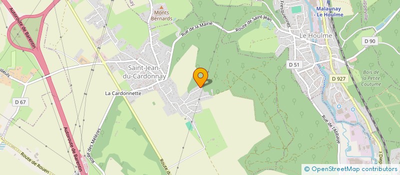 localisation de l'entreprise MADAME BLANDINE DELAHAYE  SAINT-JEAN-DU-CARDONNAY