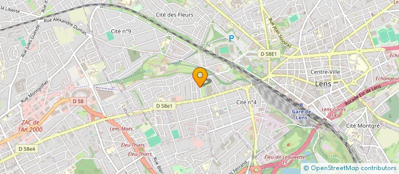 localisation de l'entreprise MADAME BLANDINE DRZEWIECKI  LENS