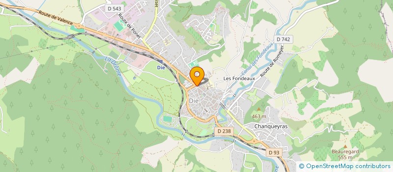 localisation de l'entreprise MADAME BLANDINE DUGELAY  DIE