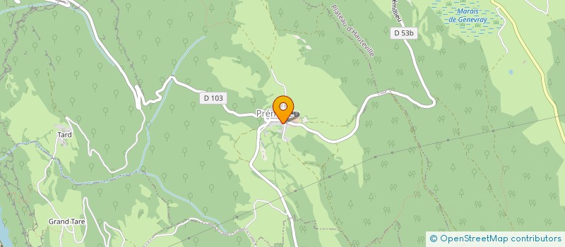 localisation de l'entreprise MADAME BLANDINE FOESSEL  PREMILLIEU