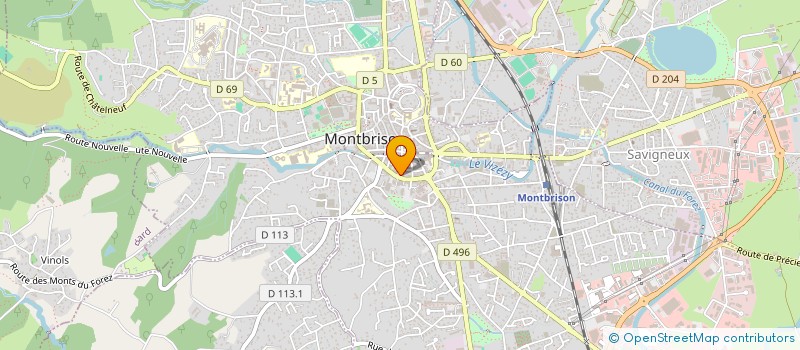 localisation de l'entreprise MADAME BLANDINE FOUGEROUSE à MONTBRISON