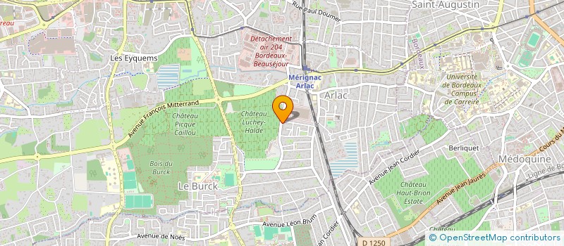 localisation de l'entreprise MADAME BLANDINE FOULA NKOUNKOU  MERIGNAC