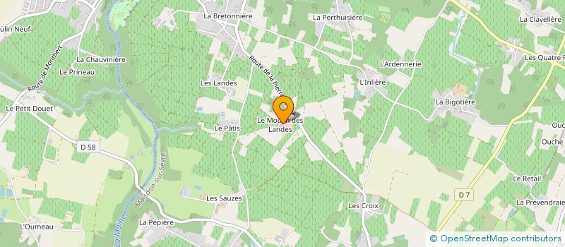 localisation de l'entreprise MADAME BLANDINE FOURAGE  MONNIERES