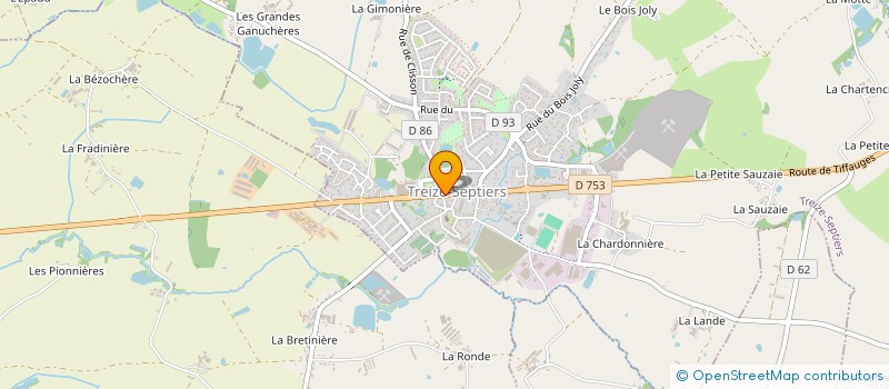 localisation de l'entreprise MADAME BLANDINE GABORIEAU à TREIZE-SEPTIERS