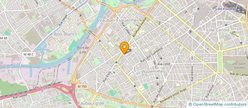 localisation de l'entreprise MADAME BLANDINE GARDES à LILLE