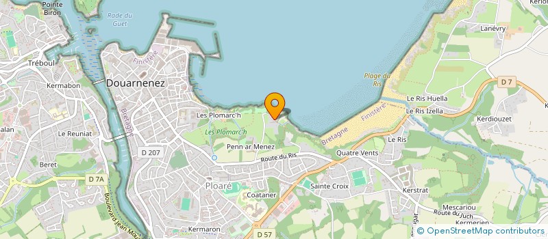 localisation de l'entreprise MADAME BLANDINE GAUTIER à DOUARNENEZ