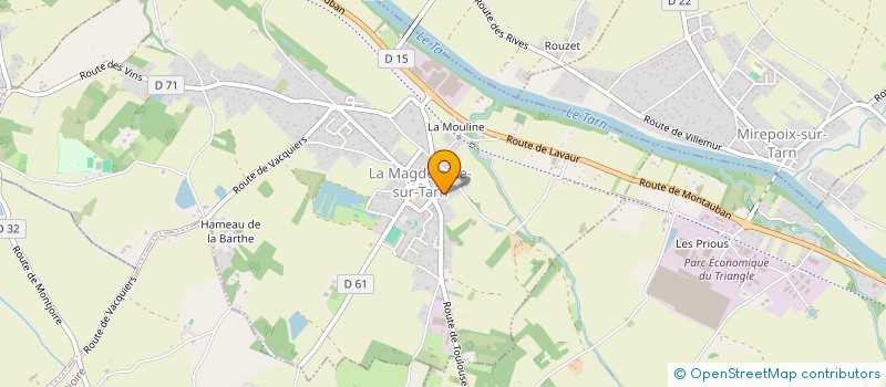 localisation de l'entreprise MADAME BLANDINE GERMOND  LA MAGDELAINE-SUR-TARN