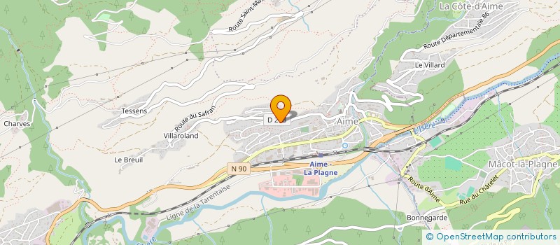 localisation de l'entreprise MADAME BLANDINE GRANDJEAN à AIME-LA-PLAGNE
