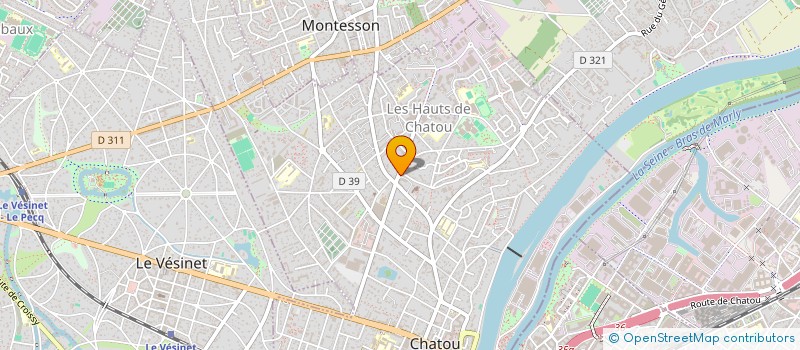 localisation de l'entreprise MADAME BLANDINE GRES à CHATOU