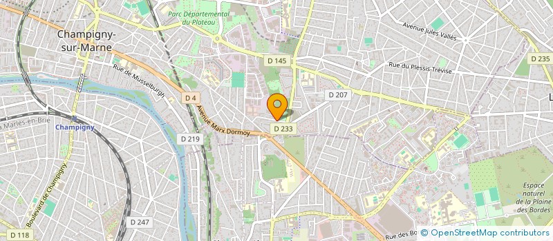 localisation de l'entreprise MADAME BLANDINE GUERIN à CHAMPIGNY-SUR-MARNE