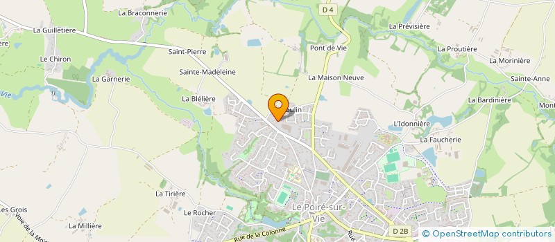 localisation de l'entreprise MADAME BLANDINE GUIBERT  LE POIRE-SUR-VIE