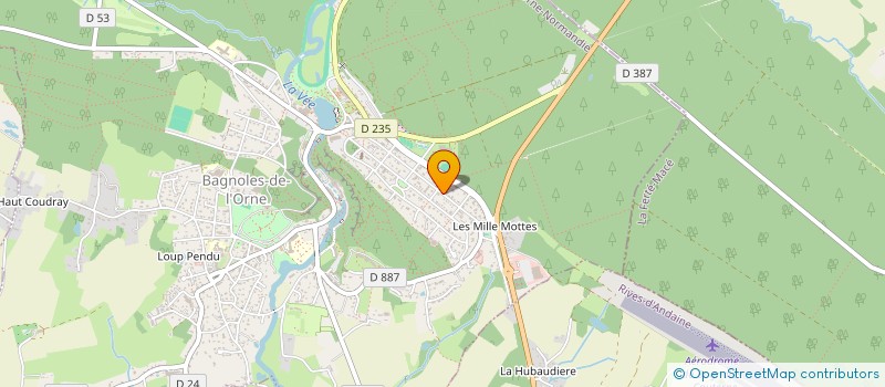 localisation de l'entreprise MADAME BLANDINE GUILLEMIN à BAGNOLES DE L'ORNE NORMANDIE