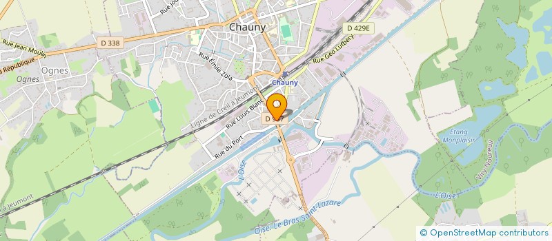 localisation de l'entreprise MADAME BLANDINE HANNIER à CHAUNY