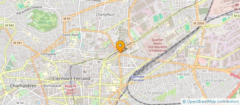 localisation de l'entreprise MADAME BLANDINE HUSY  CLERMONT-FERRAND