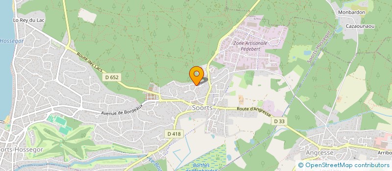localisation de l'entreprise MADAME BLANDINE IVORRA à SOORTS-HOSSEGOR