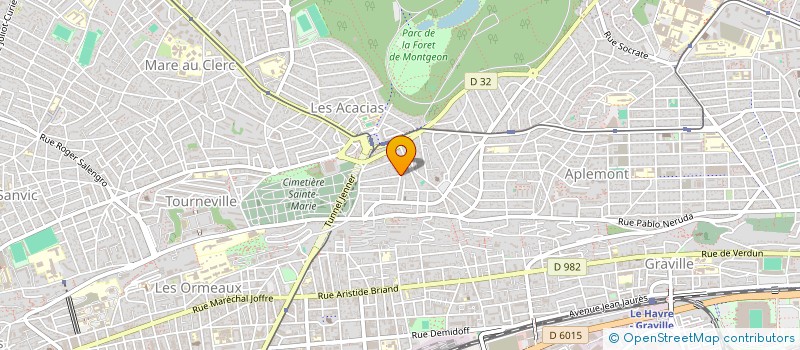 localisation de l'entreprise MADAME BLANDINE JAOUEN  LE HAVRE