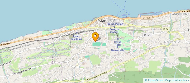 localisation de l'entreprise MADAME BLANDINE JOLY  EVIAN-LES-BAINS