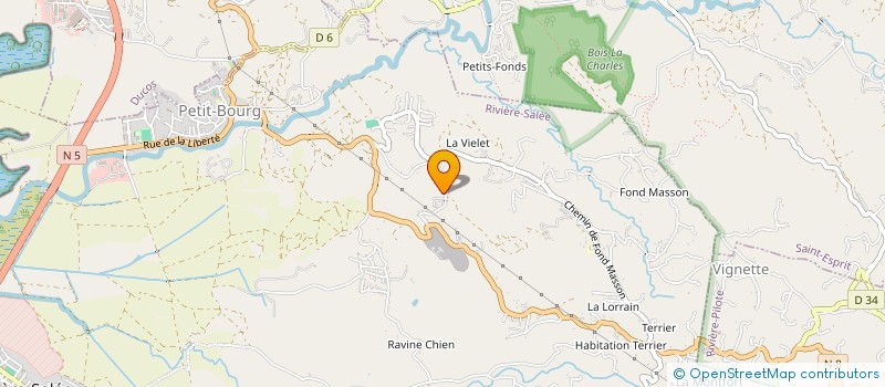 localisation de l'entreprise MADAME BLANDINE JOSEPH  RIVIERE-SALEE