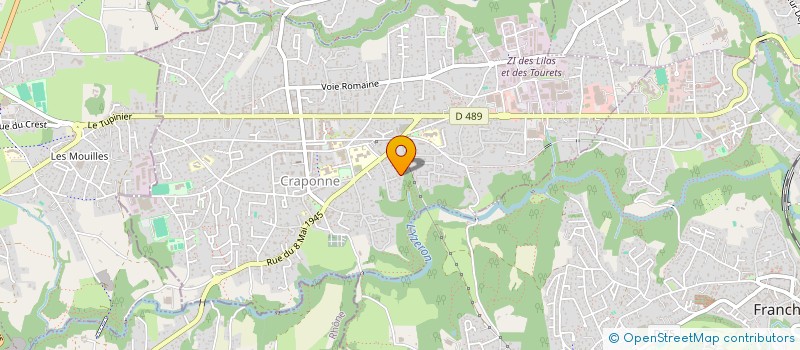 localisation de l'entreprise MADAME BLANDINE JOURDAN  CRAPONNE